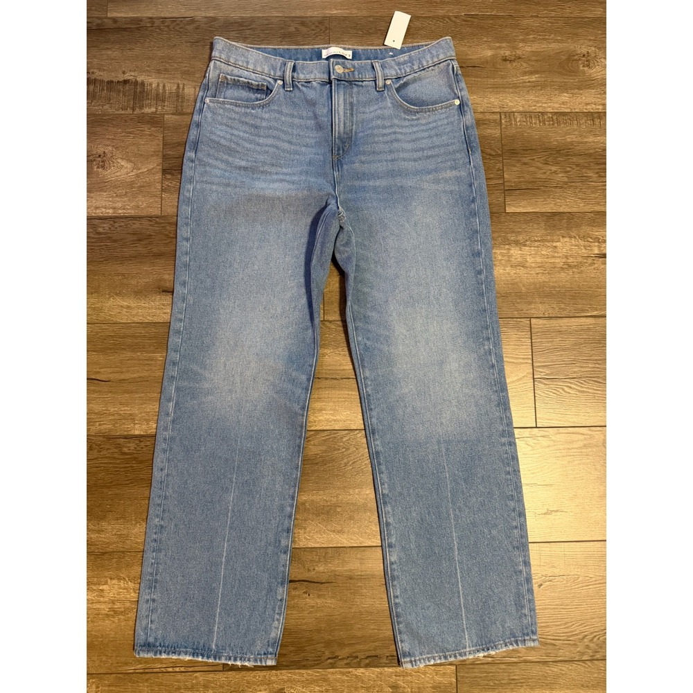 LOFT The Slouchy Boyfriend Jeans Light Wash Blue Denim Size 30/10 NWT 757723